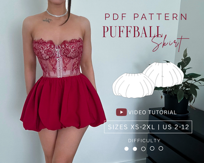 PUFFBALL SKIRT