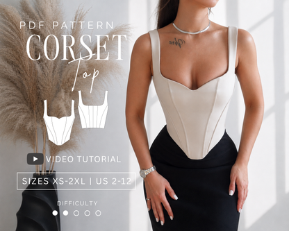 SWEETHEART CORSET TOP