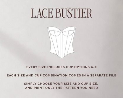 LACE BUSTIER CORSET