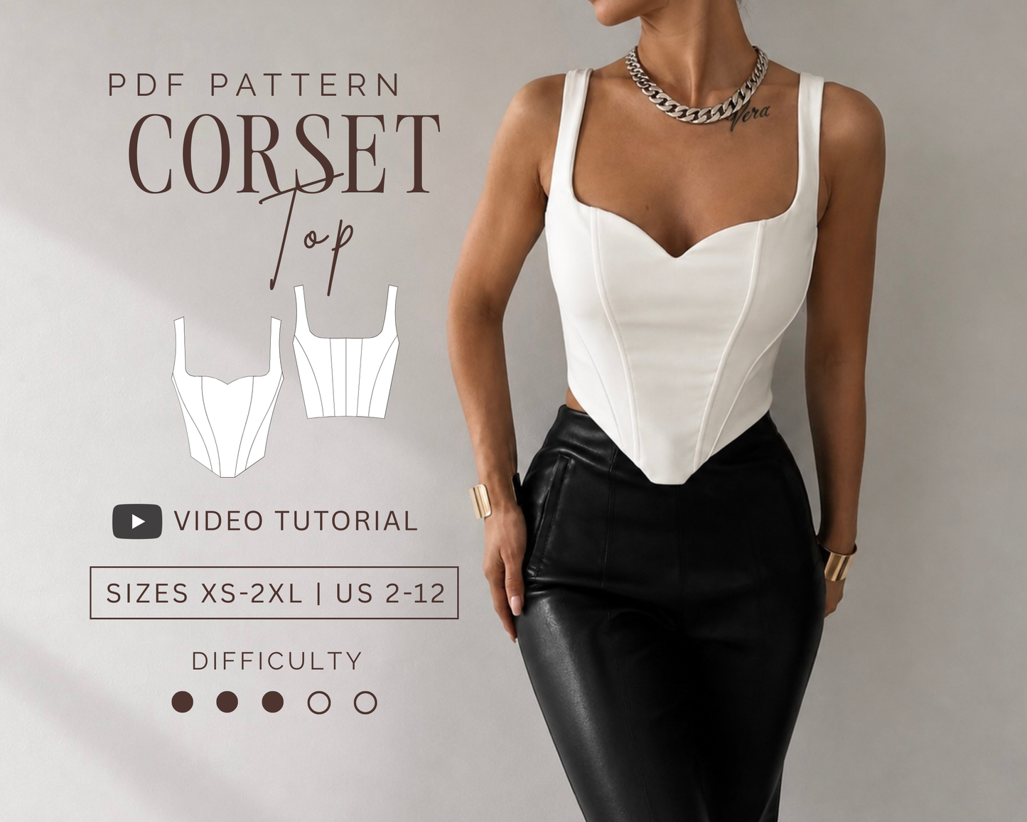 SWEETHEART CORSET TOP