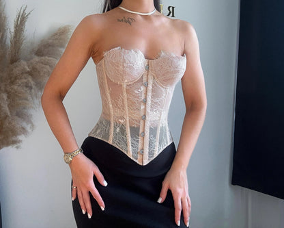 LACE BUSTIER CORSET