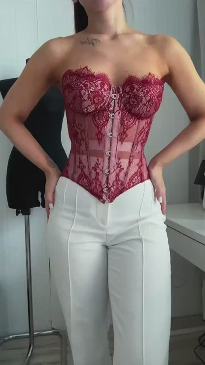 LACE BUSTIER CORSET
