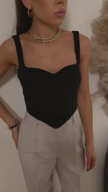 SWEETHEART CORSET TOP